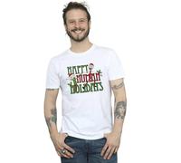 Rick & Morty Men's Happy Human Holidays T-Shirt in White | Size: 2XL Rick & Morty White 2XL