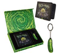RICK AND MORTY Card Wallet and Keyring Set for Men Teenagers - Card Slots ID Pocket Groot Mens Wallet - Gifts for Men