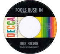 RICK NELSON - 7"Single - Fools Rush In/Down Home