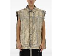 Rick Owens DRKSHDW Jumbo cotton gilet - Gold XS-S