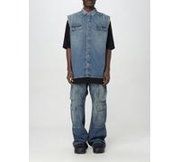Rick Owens Drkshdw Men's Denim Sleeveless Vest Oversized Relaxed Fit - Indigo - S EU