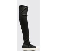 Rick Owens DRKSHDW Stretch Cotton Over-the-Knee Boots with Rubber Toe Cap - Size: 40 - female