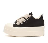 Rick Owens DRKSHDW Women's Bumper Jumbo Lace Low Sneakers Black/Milk