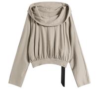Rick Owens DRKSHDW Women's Cropped Hood Top Mineral