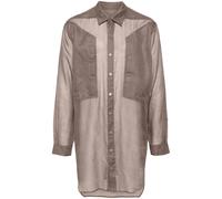 Rick Owens Jumbo sheer shirt - Brown 44-48
