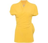 Rick Owens Laura crepe wrap blouse - Yellow 40-44