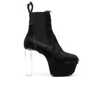 Rick Owens Lido Minimal Grill Beatle 130mm boots - Black 37