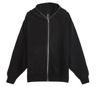 Rick Owens Men's Alpaca Gimp Hoodie Black Medium