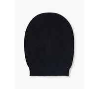 Rick Owens Mens Black Medium Cashmere Knitted Beanie 1size