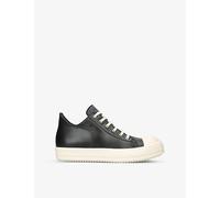 Rick Owens Mens Rick Owens Classic Toe-Cap Leather Low-Top Trainers Blk/White Eur 45 / 11 UK Men