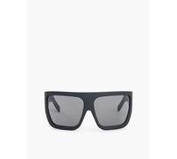Rick Owens Mens Temple Black Lens Davis Matte-finish Acetate Sunglasses 1size