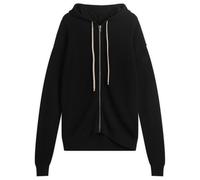 Rick Owens Men's Zip Knitted Hoodie Black Medium