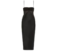 Rick Owens Panelled Satin Midi Slip Dress - Black - 42 (UK10 / S)