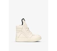 Rick Owens White Baby Geo Leather High-top Trainers 6-36 Months Eur 20 / 4 Uk Kids