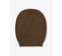 Rick Owens Womens Bean Medium Knitted Cashmere Beanie 1size