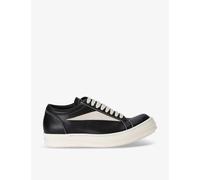 Rick Owens Womens Blk/white Vintage Contrast-stitch Suede Low-top Trainers Eur 39.5 / 6.5 Uk Women