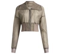 Rick Owens Women's Dracucollar Cropped Bomber Jacket Dust