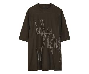 Rick Owens X Moncler Jumbo Embroidered Cotton T-shirt - Brown - M