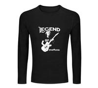 Rick Parfitt Homage Mens StatQuo Legend R.I.P Tribute Men's Tee Crewneck Long Sleeve Unisex 100% Cotton T Shirt Black L