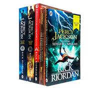 Rick Riordan Collection 5 Books Set - Percy Jackson and The Greek Heroes, The Greek Gods, The Demigod Diaries, Demigods and Magicians, Singer of Apollo WBD 2019