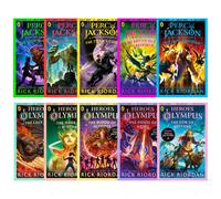 Rick Riordan Percy Jackson & Heroes of Olympus 10 Book Set-NEW (Free P+P)