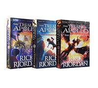 Rick riordan trials of apollo collection 3 books set (dark prophecy, hidden oracle, burning maze)
