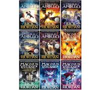 Rick Riordan Trials of Apollo & Magnus Chase Series 9 Books Collection Set (The Hidden Oracle, Dark Prophecy, Burning Maze, Tyrant’s Tomb, Tower of Nero, Sword of Summer, Hammer of Thor & More)