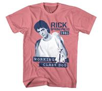 Rick Springfield Working Class Dog Men's T Shirt 80's Pop Music Singer Album Light Red