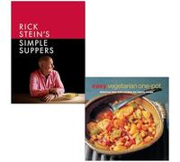 Rick Stein's Simple Suppers [Hardcover] By Rick Stein & Easy Vegetarian One-pot 2 Books Collection Set