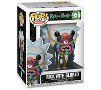 Rick with Glorzo: P o p ! Animation Vinyl Figurine Bundle with 1 Compatible 'ToysDiva' Graphic Protector (956-55250 - B)