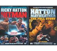 RICKY HATTON 1-2 COMPLETE COLLECTION / 1. THE HITMAN - HIGHLIGHTS FROM 13 GREATEST BATTLES / 2. HATTON V MAYWEATHER - THE FULL STORY = ULTIMATE 2x DVD UK SET