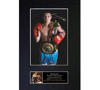 RICKY HATTON Signed Autograph Mounted Photo Reproduction PRINT A4 Rare Perfect Birthday (297 x 210mm) #52 (Not Framed)