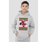 Ricky Zoom Motorbike Christmas Jumper Youth Kids Pull-Over Hoodie, Athletic Heather Hasbro Grey 9-11 Years