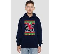 Ricky Zoom Motorbike Christmas Jumper Youth Kids Pull-Over Hoodie, Navy Hasbro Navy 7-8 Years