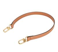 RICLVS Vachetta Leather Replacement Bags Wide Strap Shoulder Short Brown Straps for Speedy Graceful pochette Diane or Handbag, Brown, Width:0.7in(1.8cm),Total Length:24in(61cm)