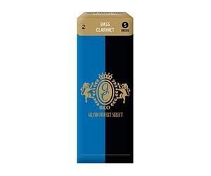 Rico 2.0 Strength Grand Concert Select Reeds for Bass Clarinet (Pack of 5)