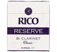 Rico 3.5+ Strength Reserve Classic Reeds for Bb Clarinet (Pack of 10)