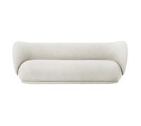 Rico 3-seater sofa Cream one size