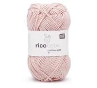 Rico Baby Cotton Soft DK Remote Control. 046 powder - Soft Baby Wool Cotton Blend Yarn for Knitting & Crochet