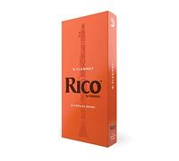 Rico Bb Clarinet Reeds, Wood, Thinner Vamp Cut & Unfiled, Traditional Blank, Clear Sound, 3 Strength, 25-Pack, Orange, Klarinettenblätter, Accordion Accessories