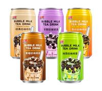 Rico Bubble Milk Tea Drink Assorted Flavours 350g, Ready To Drink, Pack of 5