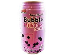 Rico Bubble Tea Drink Milk Tea Taro Flavour Pack of 12 (12 x 350 ml) Includes 3€ Disposable Deposit