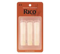 Rico by DAddario Baritone Saxophone Reeds 2.5 (3 Pack)