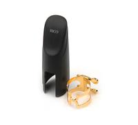 Rico Gold Plated H-Ligature and Cap for Baritone Sax with Graftonite Mouthpiece