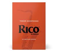 D’Addario Woodwinds - Rico Tenor Sax Reeds - Tenor Saxophone Reeds - Tenor Reeds Crafted for Beginners, Students, Educators - Strength 3.0, Pack of 10