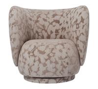 Rico Cilla armchair Taupe brown one size