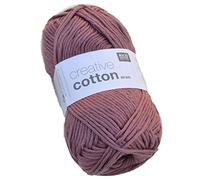 Rico Creative Cotton Aran Knitting Yarn 50g Smokey berry 12