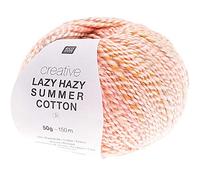 Rico creative Lazy Hazy Summer Cotton # 002 Colourful Cotton Blend Yarn for Knitting or Crochet