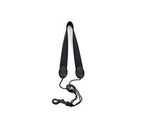 Rico Fabric Saxophone Strap Black with Plastic Snap Hook