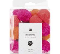 Rico Design 3180778 Textile Decoration Set, Textile, Neon Mix, Wide